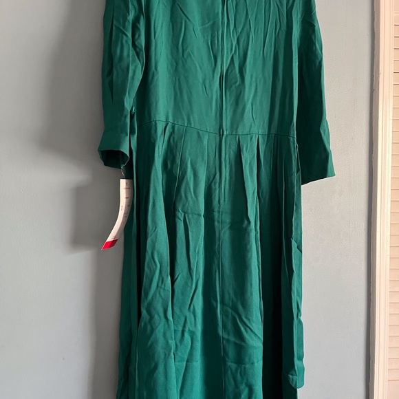 Peri Petites vintage green dresss Long sleeves size 6 - Picture 15 of 15